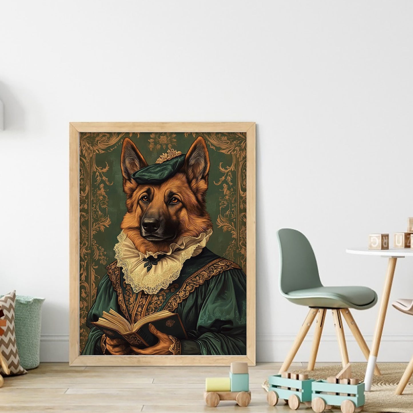 Royal Dog - Full 11CT Stamped Cross Stitch 40x55CM - Huacan