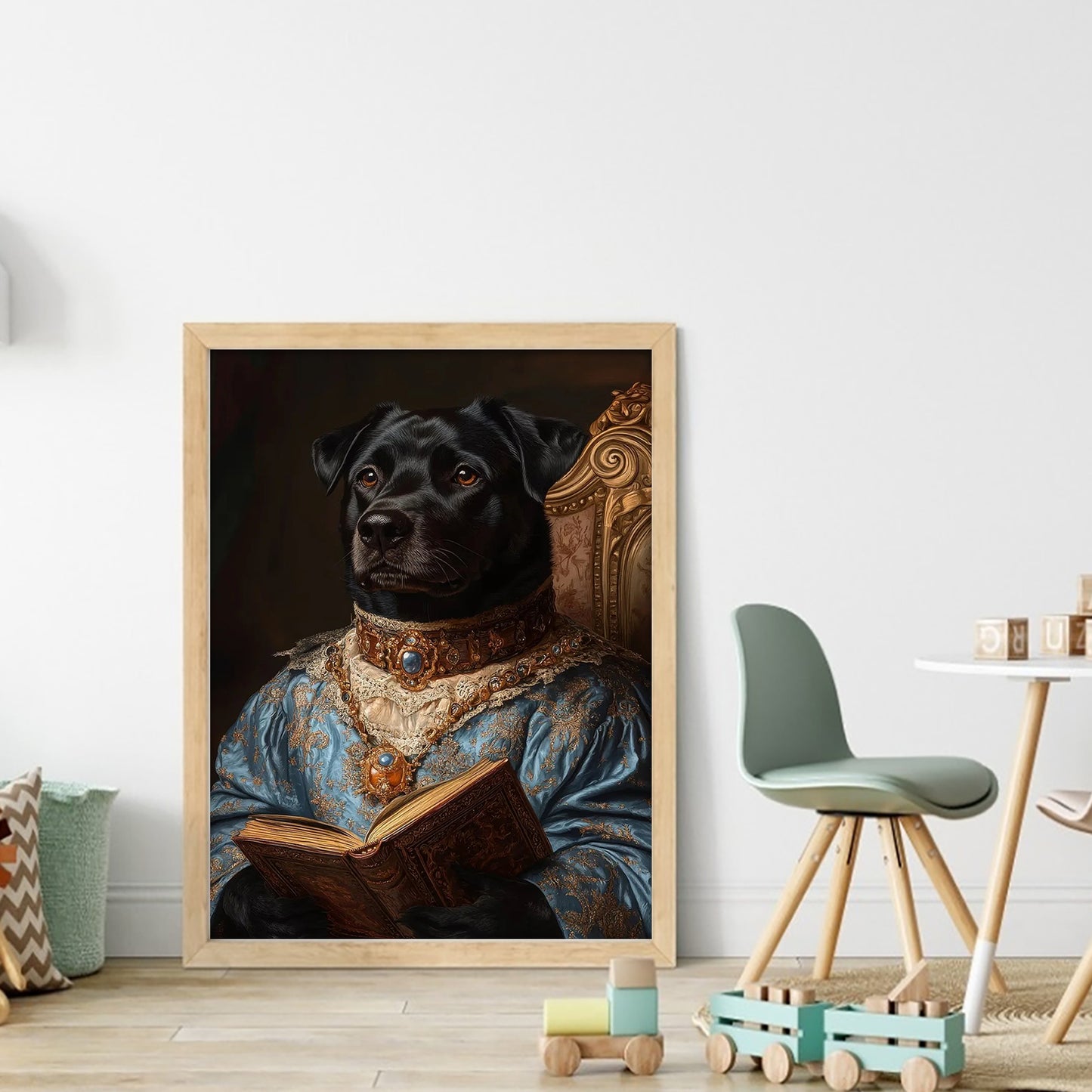 Royal Dog - Full 11CT Stamped Cross Stitch 40x55CM - Huacan
