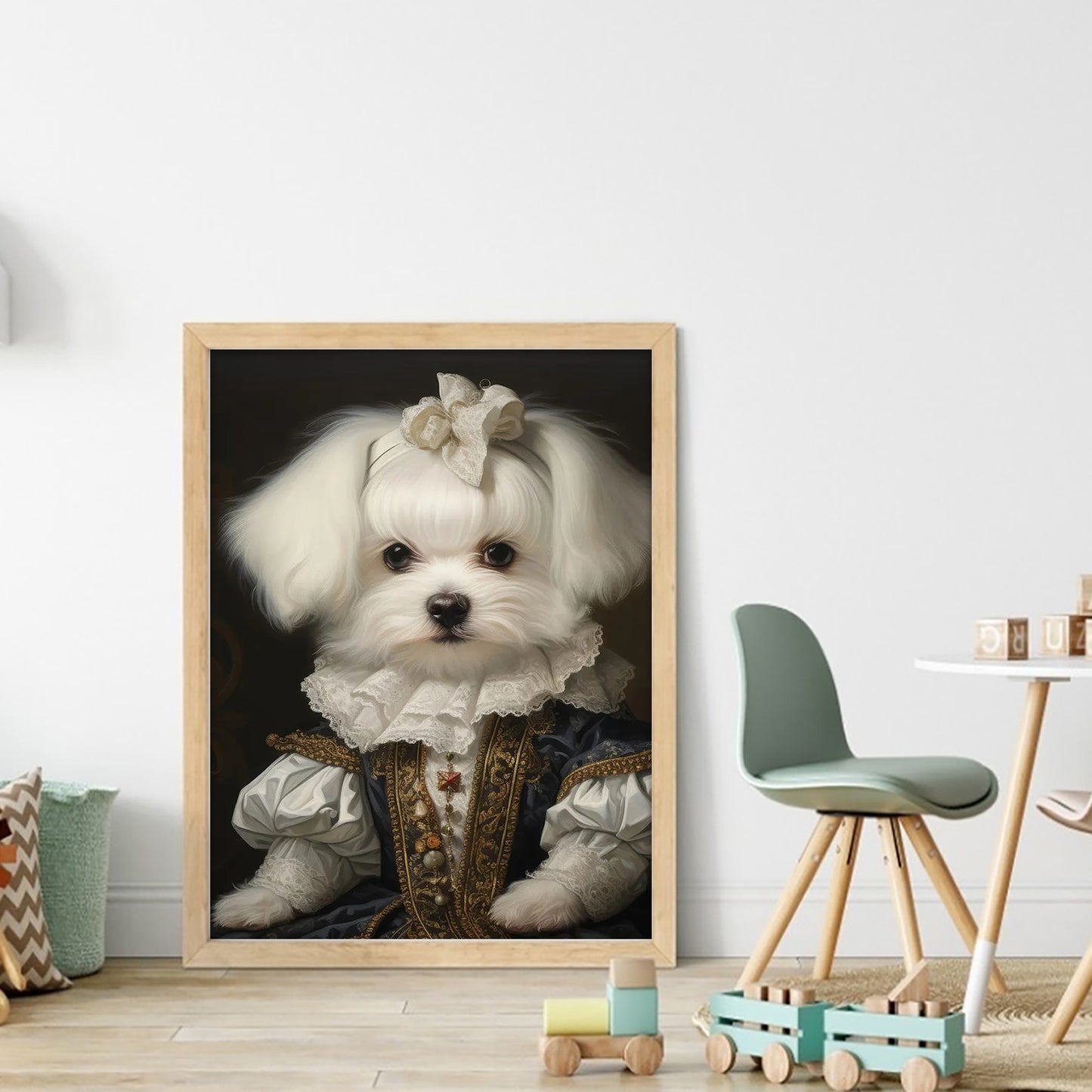 Royal Dog - Full 11CT Stamped Cross Stitch 40x55CM - Huacan