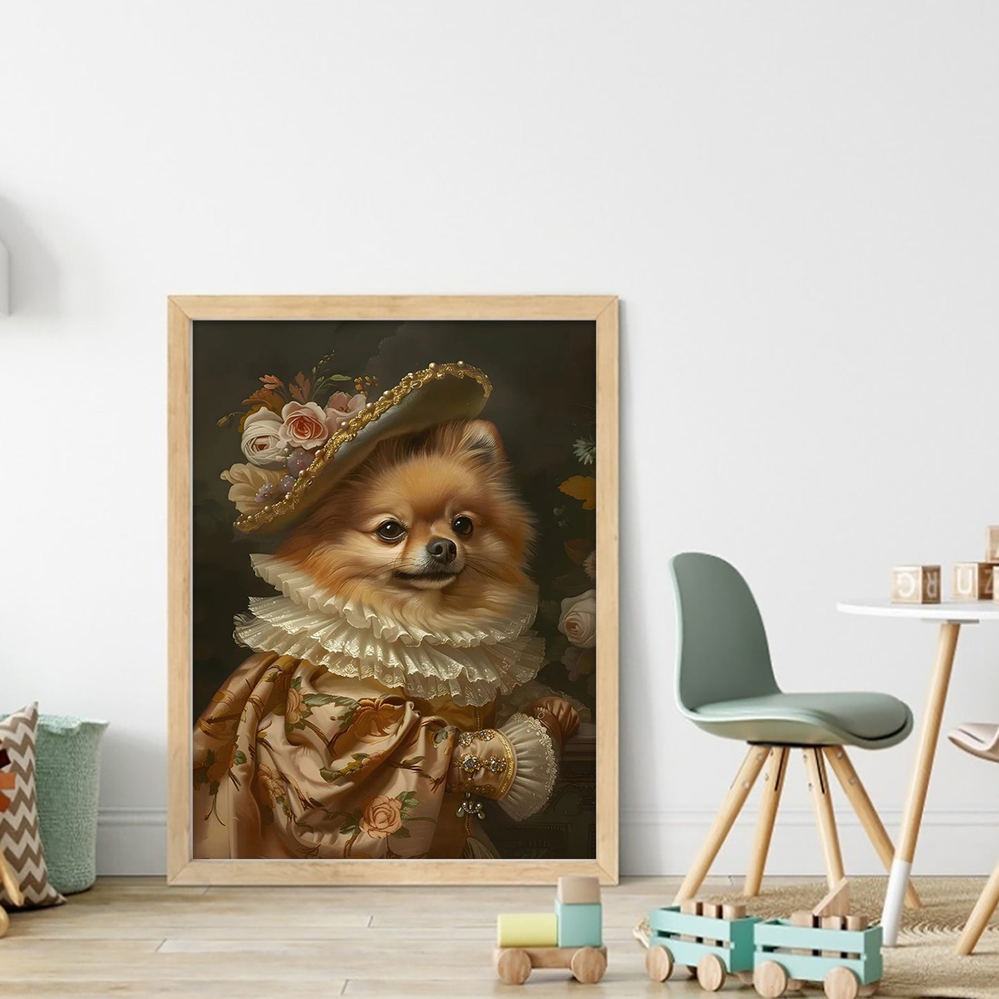 Royal Dog - Full 11CT Stamped Cross Stitch 40x55CM - Huacan