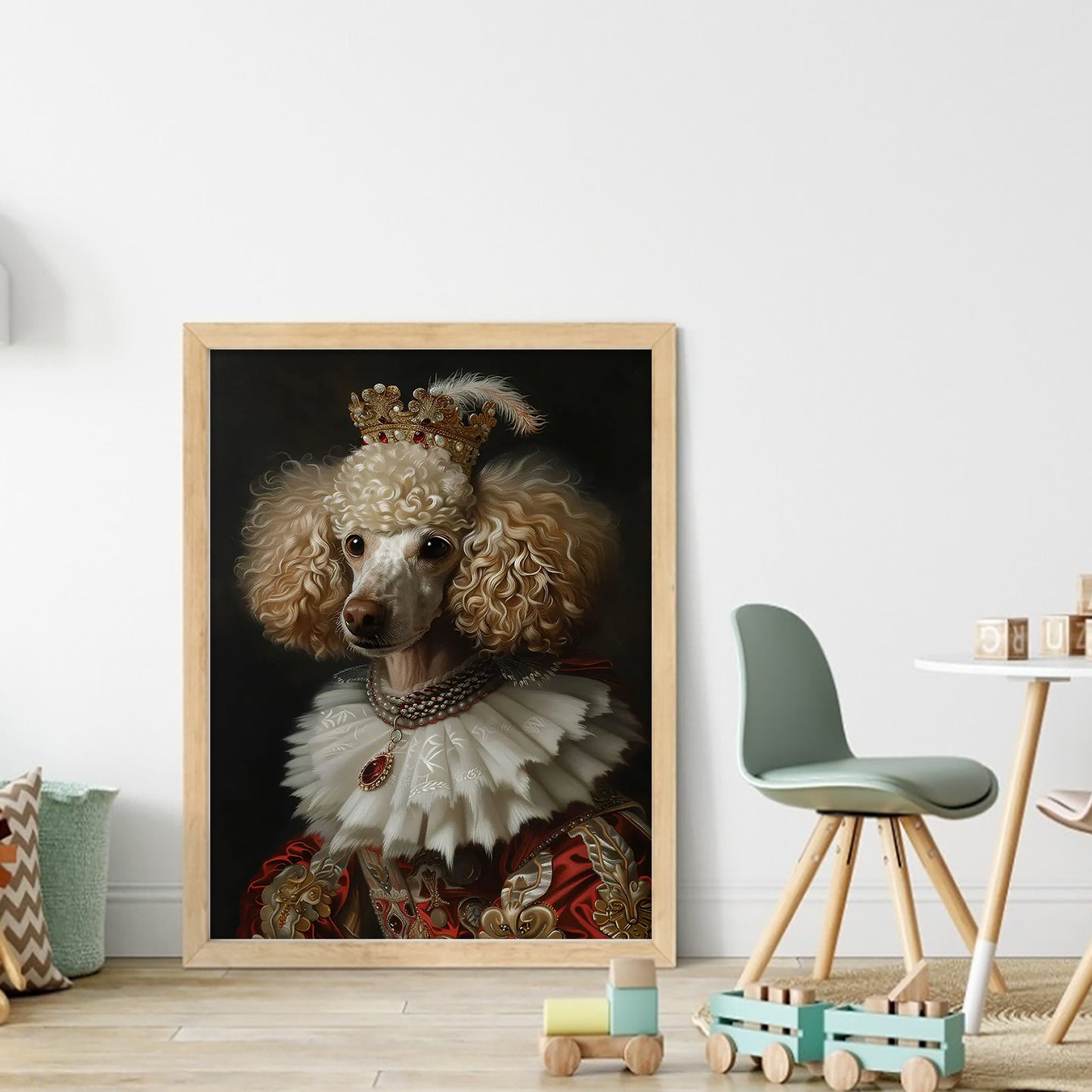 Royal Dog - Full 11CT Stamped Cross Stitch 40x55CM - Huacan