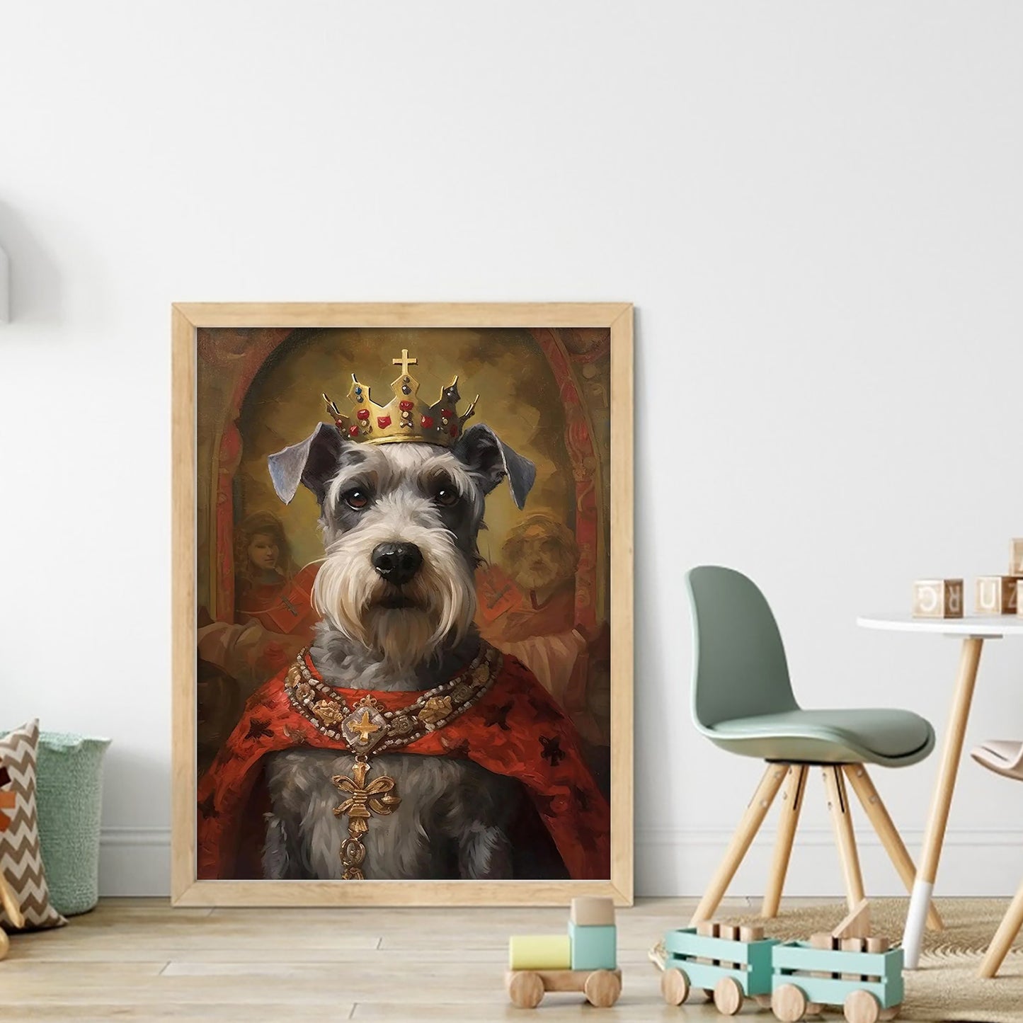 Royal Dog - Full 11CT Stamped Cross Stitch 40x55CM - Huacan