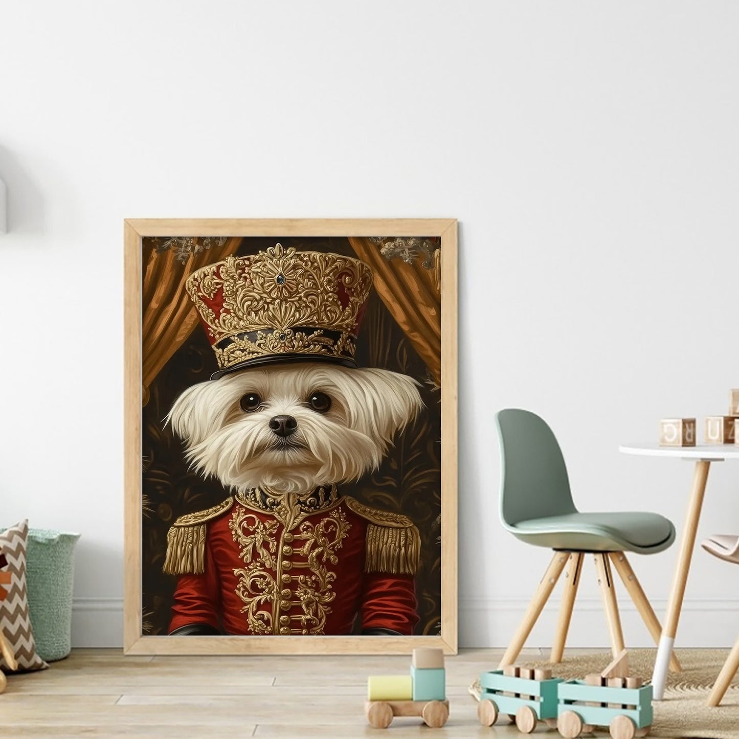 Royal Dog - Full 11CT Stamped Cross Stitch 40x55CM - Huacan