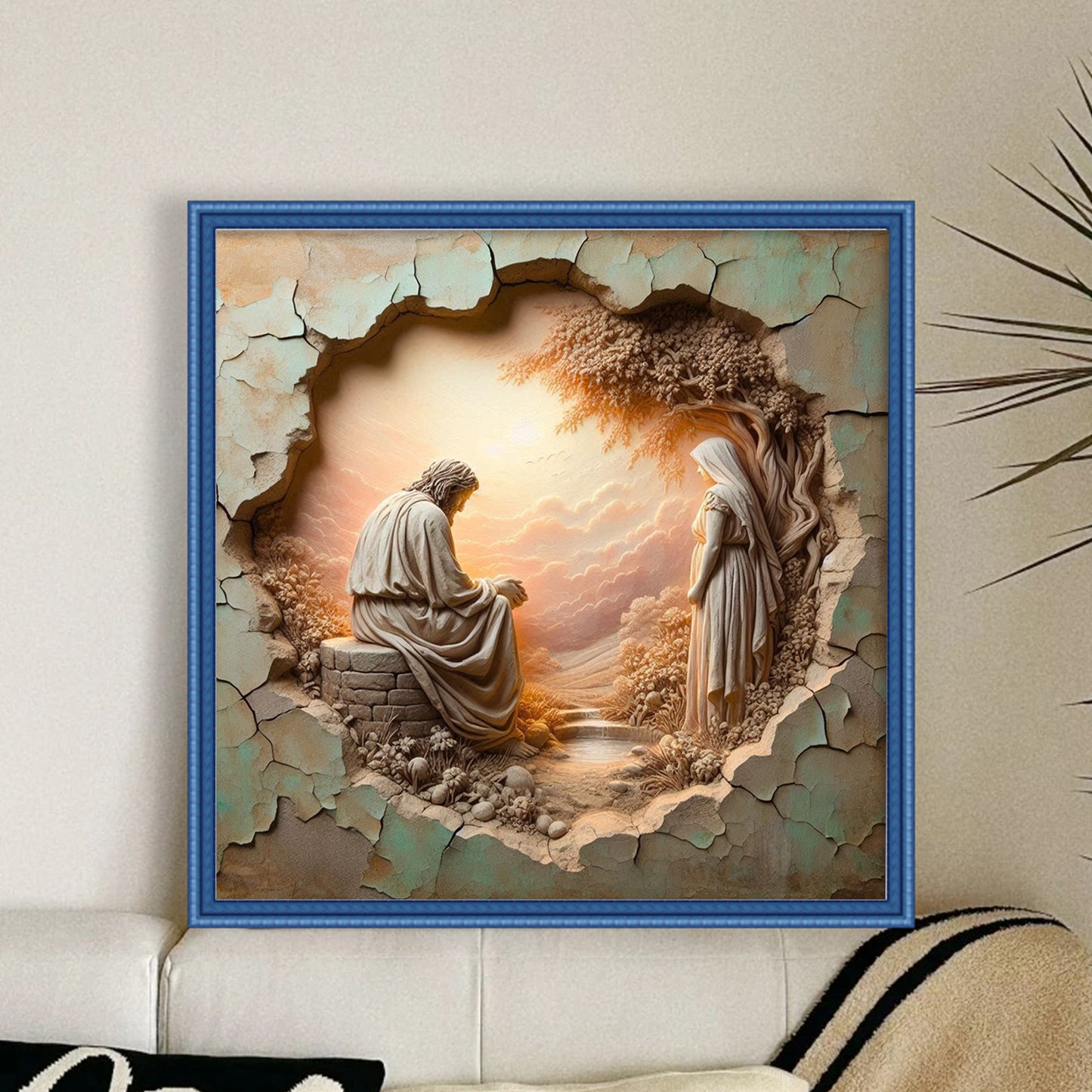 Priest - Full 14CT Counted Cross Stitch 40x40CM - Yishu