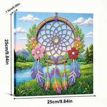 Load image into Gallery viewer, DIY Pearl Painting Kit 25x25CM Dreamcatcher Framed Handmade Pearl Material Art Set Room Wall Decoration