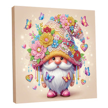 Load image into Gallery viewer, DIY Pearl Painting Kit 25x25CM Gnome Framed Handmade Pearl Material Art Set Room Wall Decoration