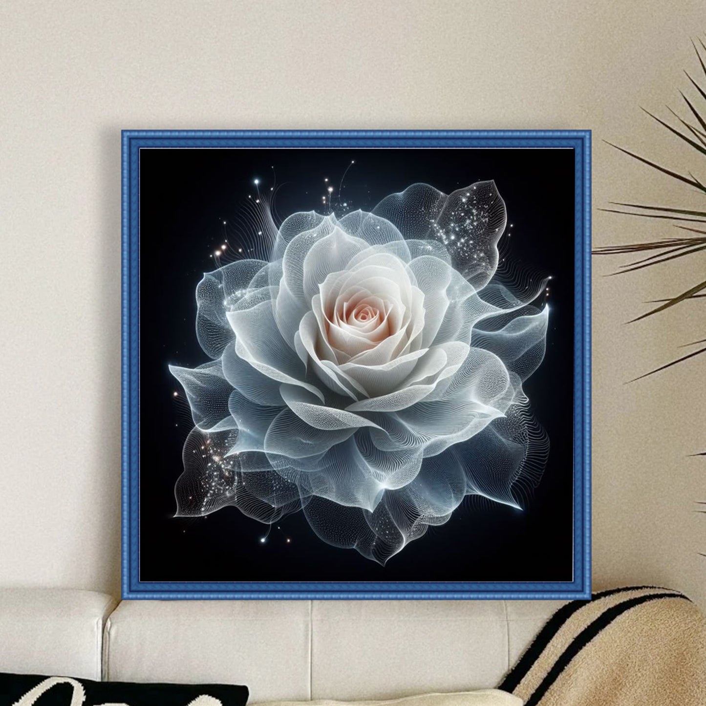 Rose - Full 18CT Counted Cross Stitch 30x30CM - Huacan