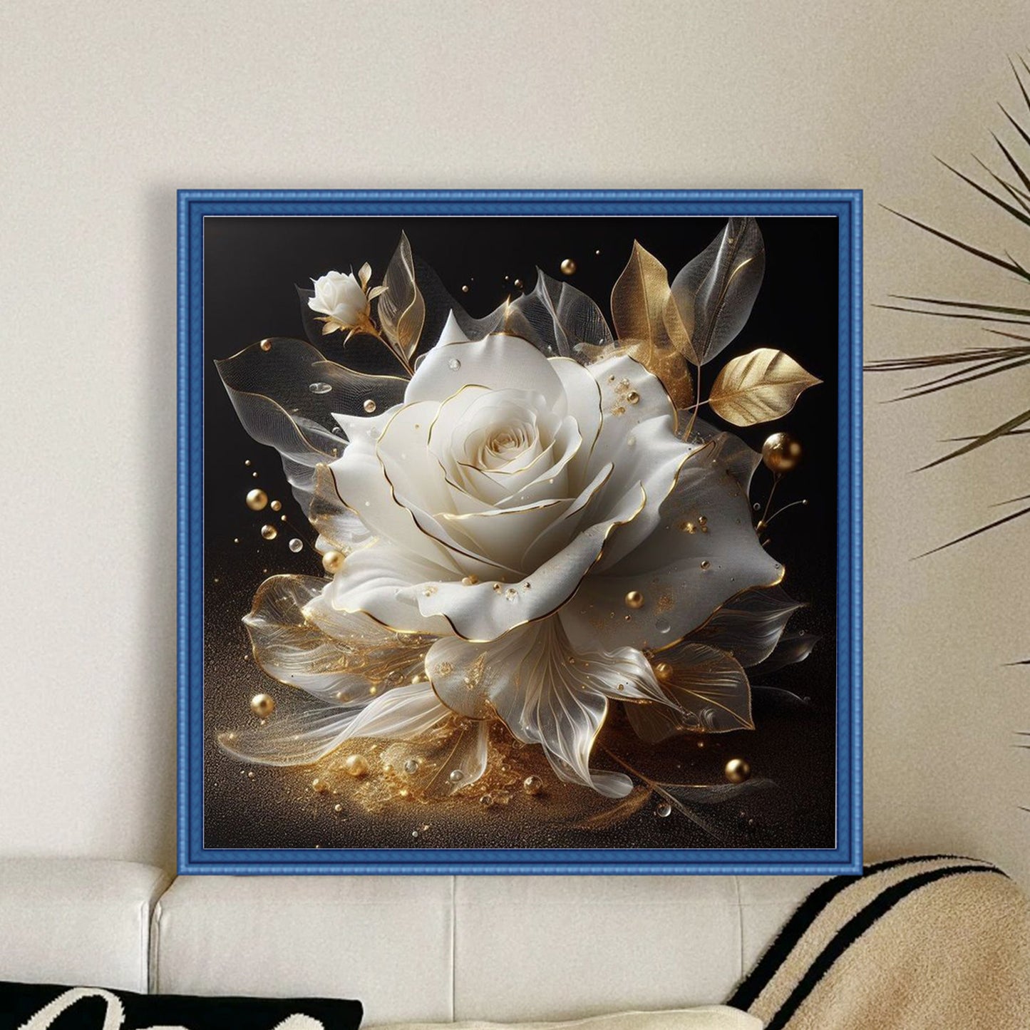 Rose - Full 18CT Counted Cross Stitch 30x30CM - Huacan