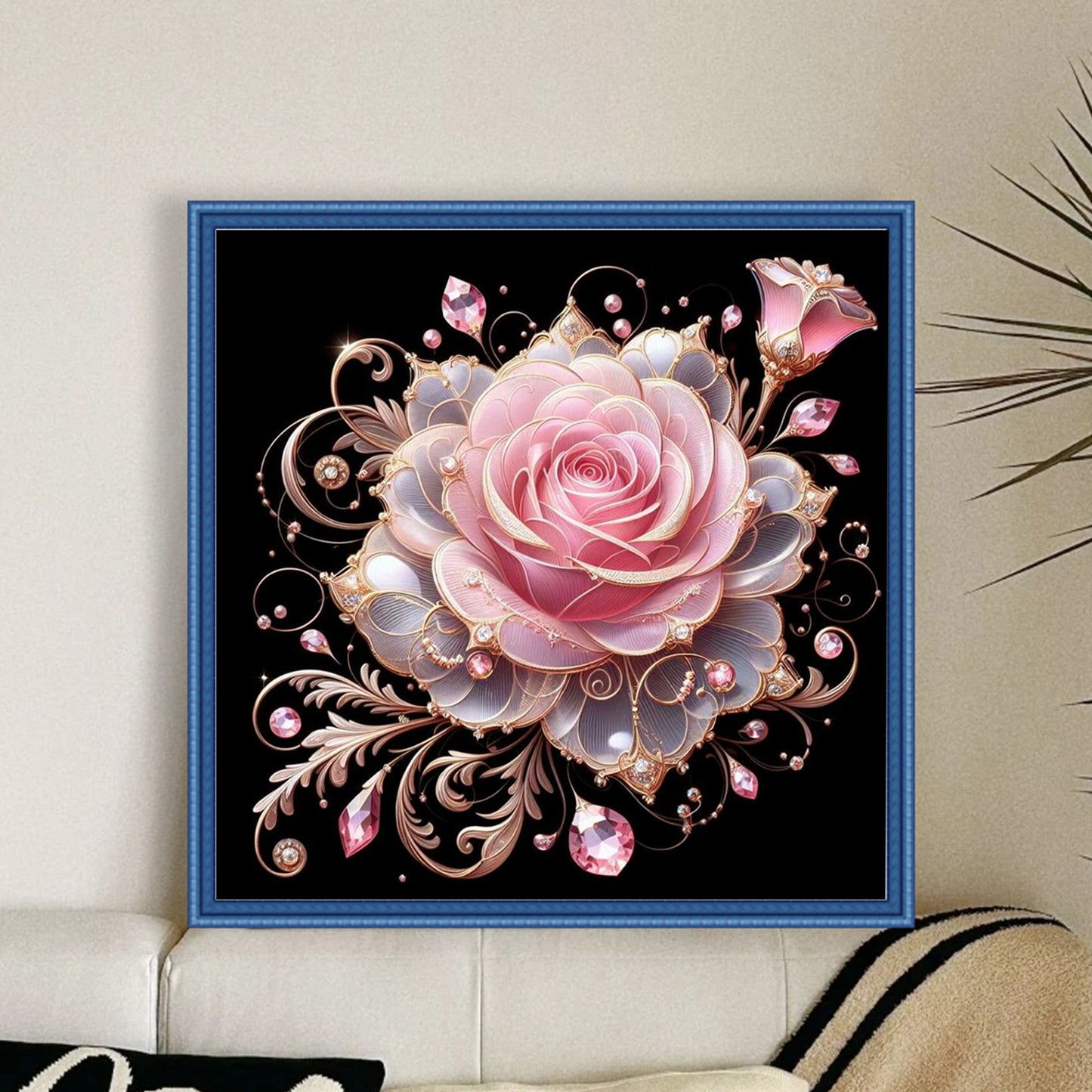 Rose - Full 18CT Counted Cross Stitch 30x30CM - Huacan