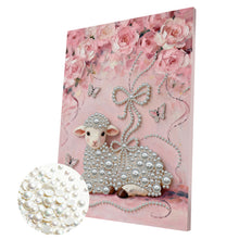 Load image into Gallery viewer, DIY Pearl Painting Kit 30x40CM Sheep Framed Handmade Pearl Material Art Set Room Wall Decoration