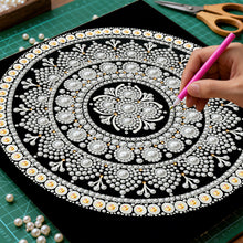 Load image into Gallery viewer, DIY Pearl Painting Kit 25x25CM Mandala Framed Handmade Pearl Material Art Set Room Wall Decoration