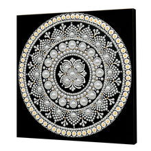 Load image into Gallery viewer, DIY Pearl Painting Kit 25x25CM Mandala Framed Handmade Pearl Material Art Set Room Wall Decoration