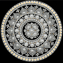 Load image into Gallery viewer, DIY Pearl Painting Kit 25x25CM Mandala Framed Handmade Pearl Material Art Set Room Wall Decoration