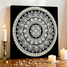 Load image into Gallery viewer, DIY Pearl Painting Kit 25x25CM Mandala Framed Handmade Pearl Material Art Set Room Wall Decoration