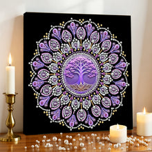 Load image into Gallery viewer, DIY Pearl Painting Kit 25x25CM Mandala Framed Handmade Pearl Material Art Set Room Wall Decoration