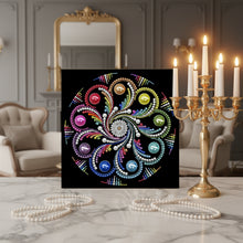 Load image into Gallery viewer, DIY Pearl Painting Kit 25x25CM Mandala Framed Handmade Pearl Material Art Set Room Wall Decoration