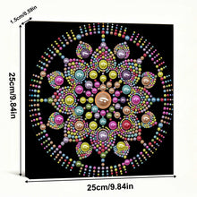Load image into Gallery viewer, DIY Pearl Painting Kit 25x25CM Mandala Framed Handmade Pearl Material Art Set Room Wall Decoration