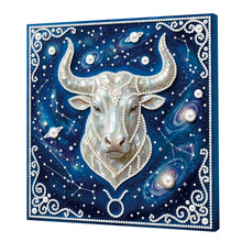 Load image into Gallery viewer, DIY Pearl Painting Kit 25x25CM Taurus Framed Handmade Pearl Material Art Set Room Wall Decoration
