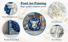Load image into Gallery viewer, DIY Pearl Painting Kit 25x25CM Taurus Framed Handmade Pearl Material Art Set Room Wall Decoration