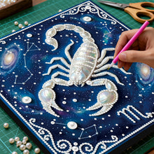 Load image into Gallery viewer, DIY Pearl Painting Kit 25x25CM Scorpio Framed Handmade Pearl Material Art Set Room Wall Decoration