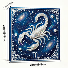 Load image into Gallery viewer, DIY Pearl Painting Kit 25x25CM Scorpio Framed Handmade Pearl Material Art Set Room Wall Decoration