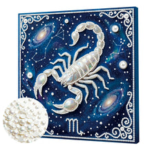 Load image into Gallery viewer, DIY Pearl Painting Kit 25x25CM Scorpio Framed Handmade Pearl Material Art Set Room Wall Decoration