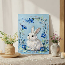 Load image into Gallery viewer, DIY Pearl Painting Kit 30x40CM Rabbit Framed Handmade Pearl Material Art Set Room Wall Decoration