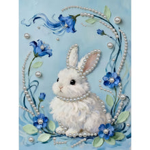 Load image into Gallery viewer, DIY Pearl Painting Kit 30x40CM Rabbit Framed Handmade Pearl Material Art Set Room Wall Decoration