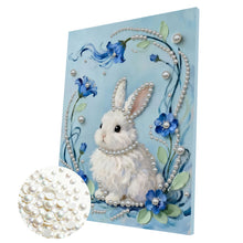 Load image into Gallery viewer, DIY Pearl Painting Kit 30x40CM Rabbit Framed Handmade Pearl Material Art Set Room Wall Decoration