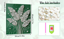 Load image into Gallery viewer, DIY Pearl Painting Kit 30x40CM Green Plants Framed Handmade Pearl Material Art Set Room Wall Decoration