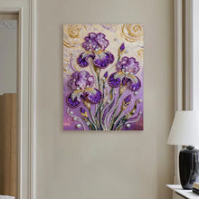 Load image into Gallery viewer, DIY Pearl Painting Kit 30x40CM Iris Framed Handmade Pearl Material Art Set Room Wall Decoration