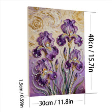 Load image into Gallery viewer, DIY Pearl Painting Kit 30x40CM Iris Framed Handmade Pearl Material Art Set Room Wall Decoration
