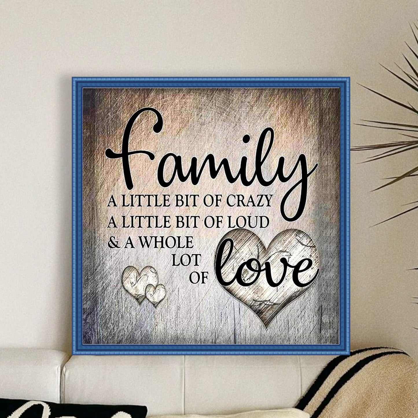 Home - Full 11CT Counted Cross Stitch 40x40CM - Yishu