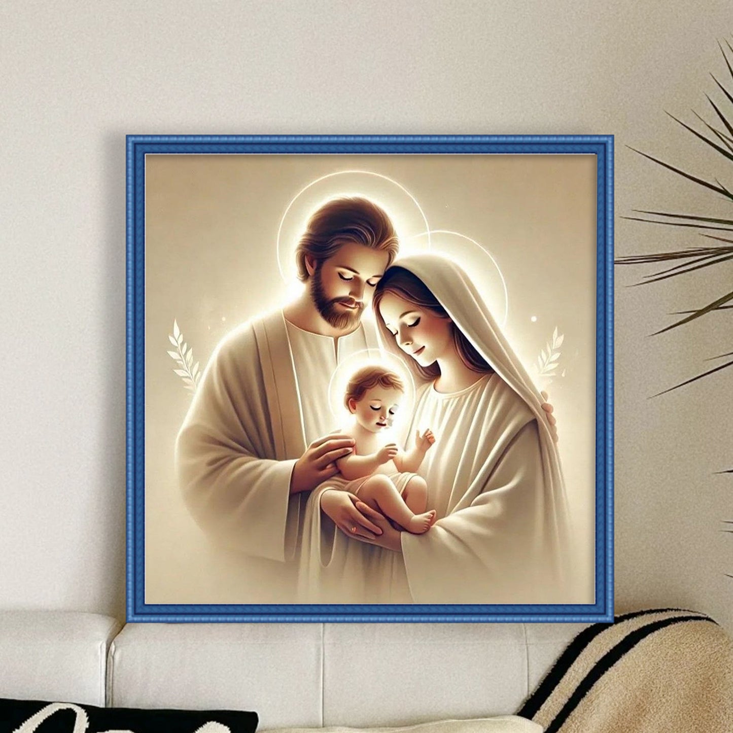 Jesus - Full 11CT Stamped Cross Stitch 45x45CM - Huacan