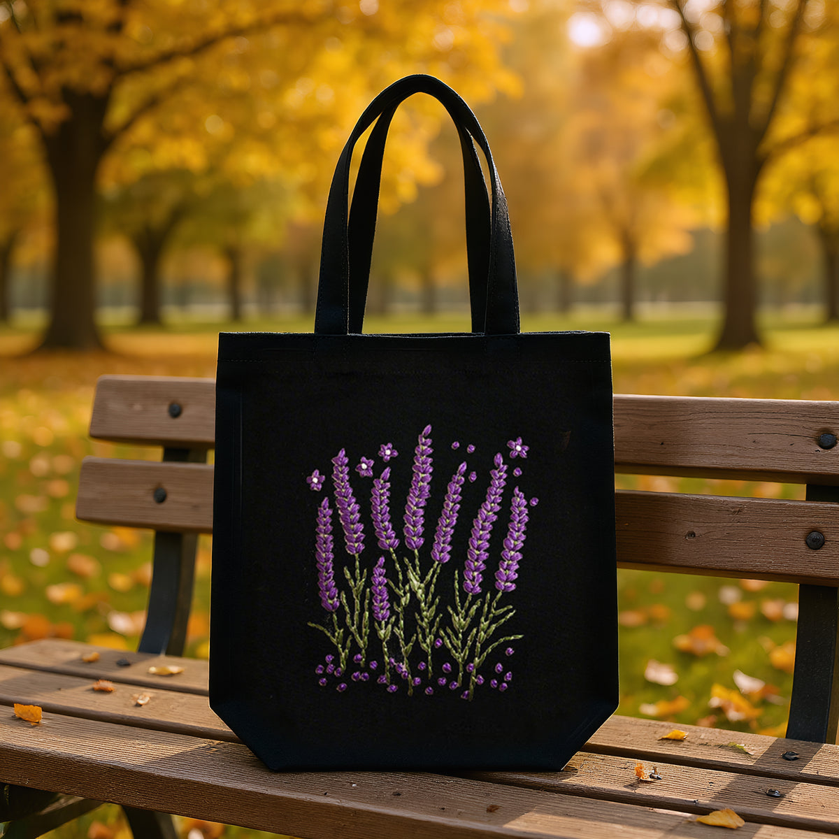 Lavender - DIY Embroidery Cross Stitch Kit with Pattern Cotton Threads Needles Hoop 32×37CM/12.60×14.57in