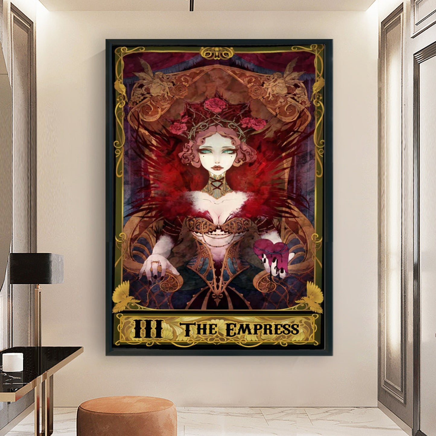 Tarot Series - The Empress - Full 11CT Stamped Cross Stitch 50x70CM - Huacan