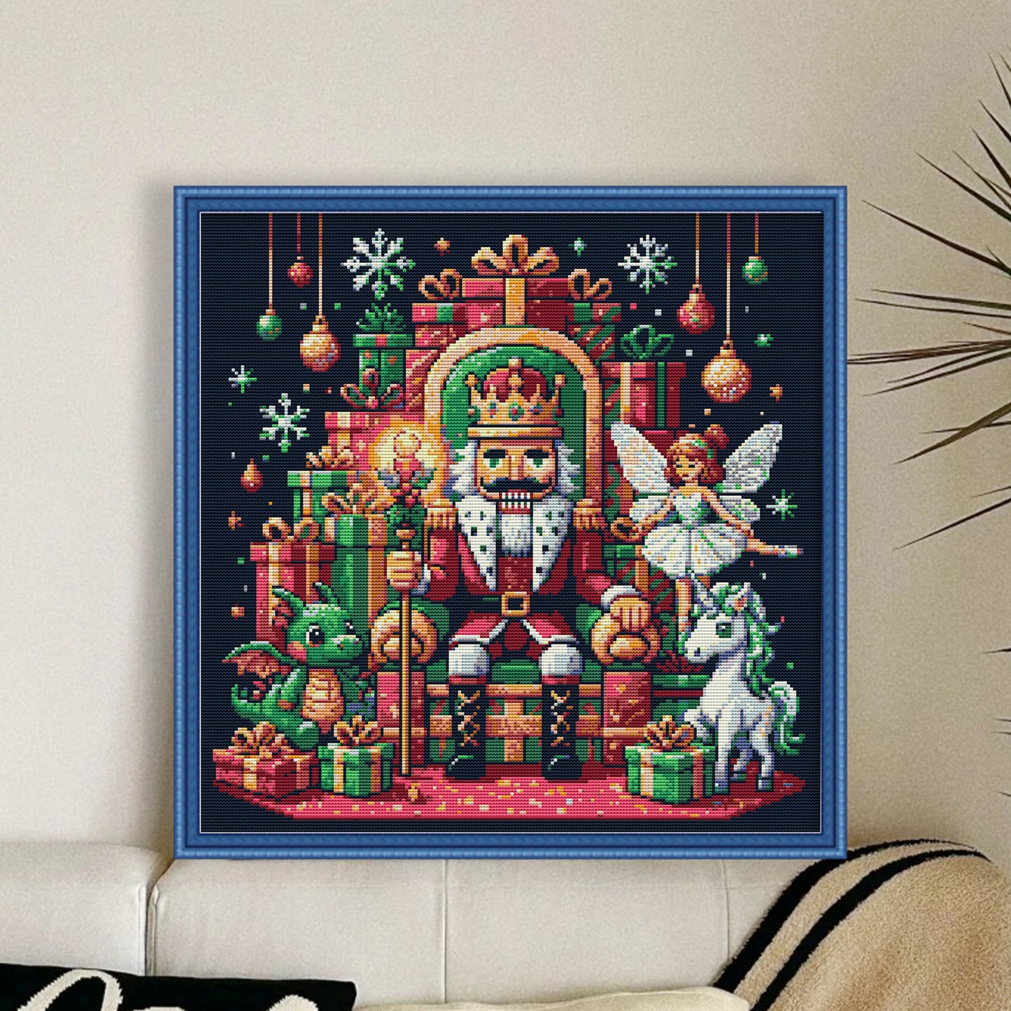 King Of Nuts - Partial 14CT Stamped Cross Stitch 44x44CM - Joy Sunday