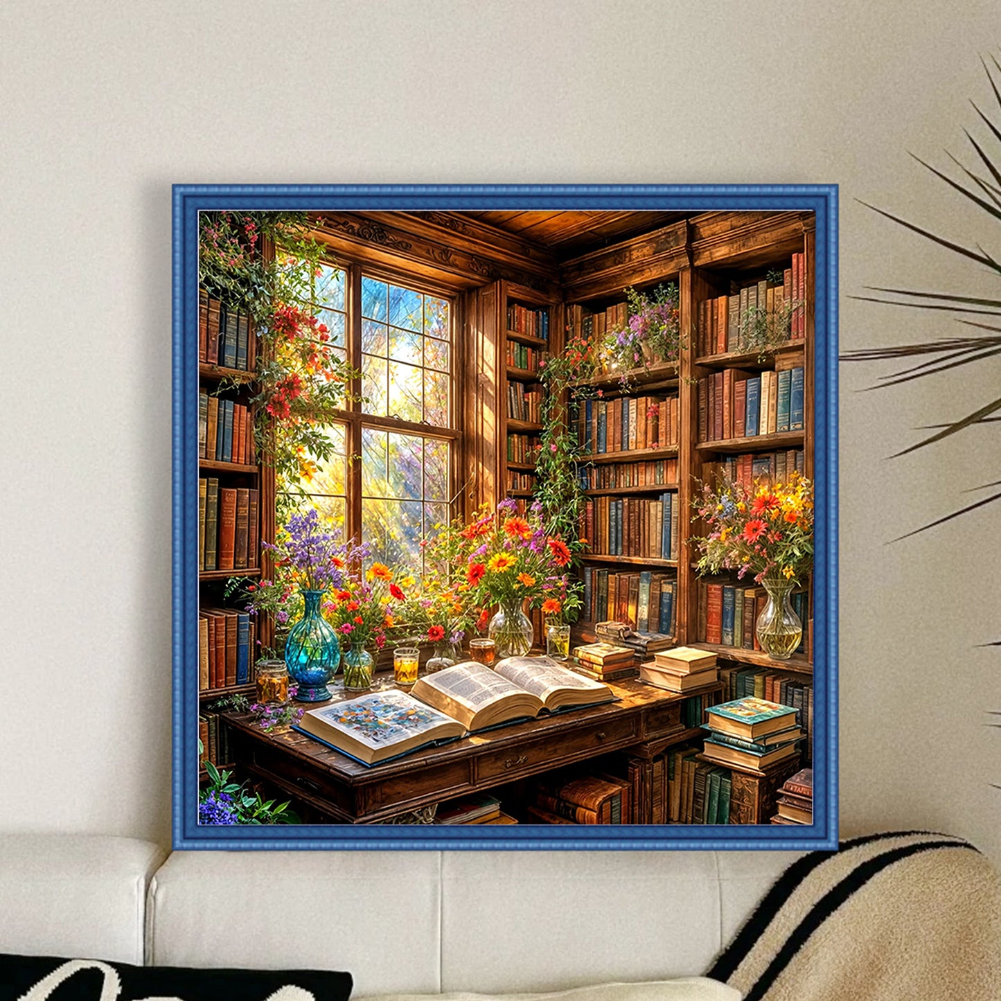 Landscape - Full 14CT Stamped Cross Stitch 40x40CM - Yishu