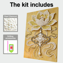 Load image into Gallery viewer, DIY Pearl Painting Kit 30x40CM Wheat Ingot Framed Handmade Pearl Material Art Set Room Wall Decoration