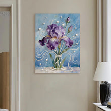 Load image into Gallery viewer, DIY Pearl Painting Kit 30x40CM Iris Framed Handmade Pearl Material Art Set Room Wall Decoration