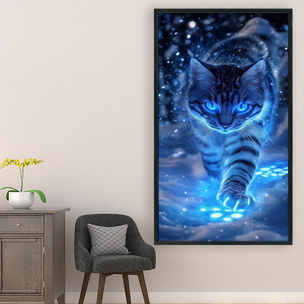 Cat - Full 14CT Counted Cross Stitch 40x70CM - Huacan