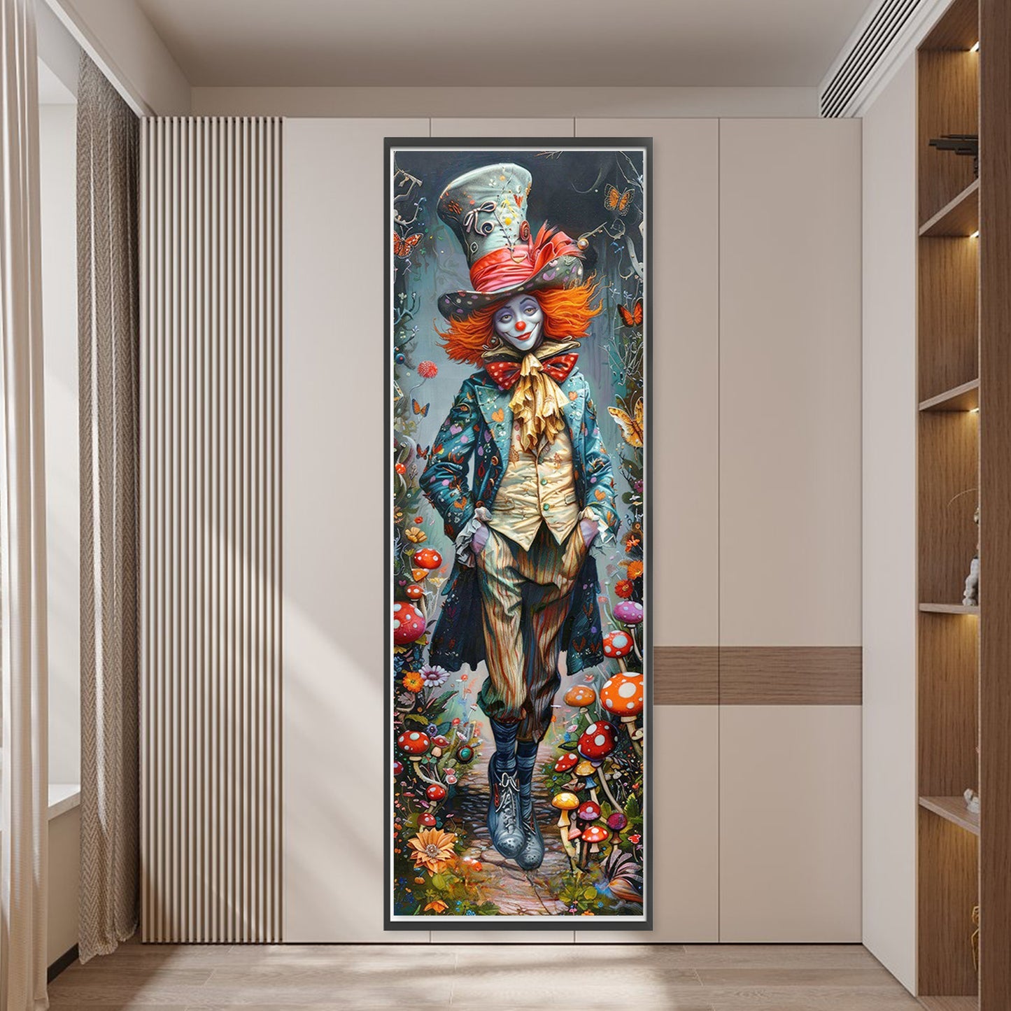 Mad Hatter - Full 11CT Stamped Cross Stitch 30x90CM - Yishu