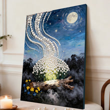 Load image into Gallery viewer, DIY Pearl Painting Kit 30x40CM Forest Light Framed Handmade Pearl Material Art Set Room Wall Decoration