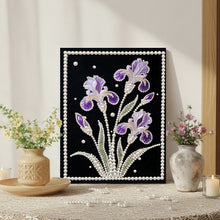 Load image into Gallery viewer, DIY Pearl Painting Kit 30x40CM Iris Framed Handmade Pearl Material Art Set Room Wall Decoration