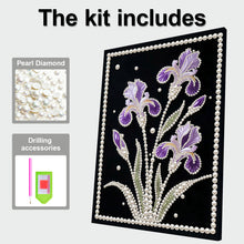 Load image into Gallery viewer, DIY Pearl Painting Kit 30x40CM Iris Framed Handmade Pearl Material Art Set Room Wall Decoration