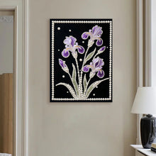 Load image into Gallery viewer, DIY Pearl Painting Kit 30x40CM Iris Framed Handmade Pearl Material Art Set Room Wall Decoration