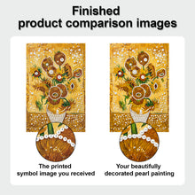 Load image into Gallery viewer, DIY Pearl Painting Kit 20x30CM Sunflower Framed Handmade Pearl Material Art Set Room Wall Decoration