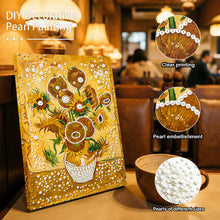 Load image into Gallery viewer, DIY Pearl Painting Kit 20x30CM Sunflower Framed Handmade Pearl Material Art Set Room Wall Decoration