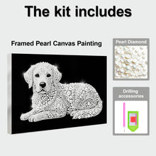 Load image into Gallery viewer, DIY Pearl Painting Kit 20x30CM Dog Framed Handmade Pearl Material Art Set Room Wall Decoration