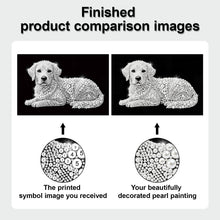 Load image into Gallery viewer, DIY Pearl Painting Kit 20x30CM Dog Framed Handmade Pearl Material Art Set Room Wall Decoration